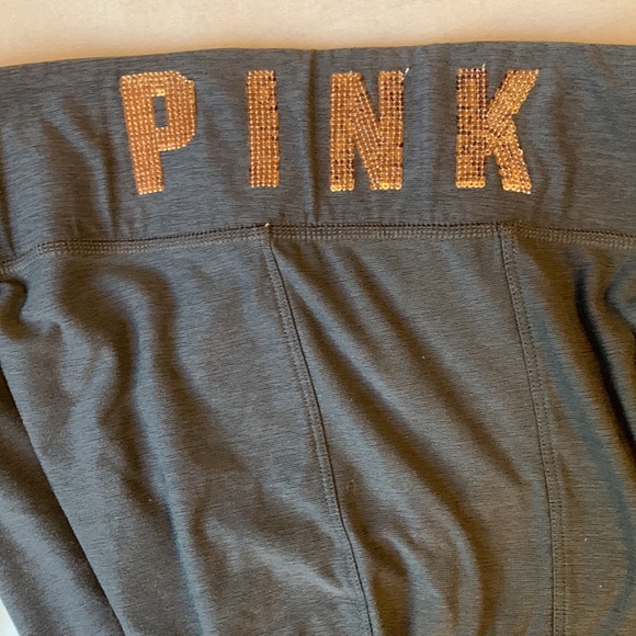 PINK leggings with mesh on sid - Picture 2 of 4